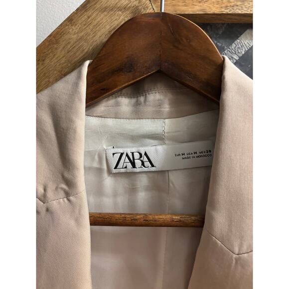 Zara Double Breasted Oversized Lightweight Blazer Jacket - Picture 3 of 7